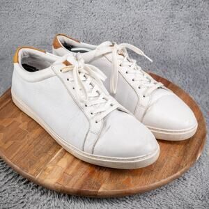 Allen Edmonds "COURTSIDE" Men's Low-Top Leather Sneakers 13 EEE White